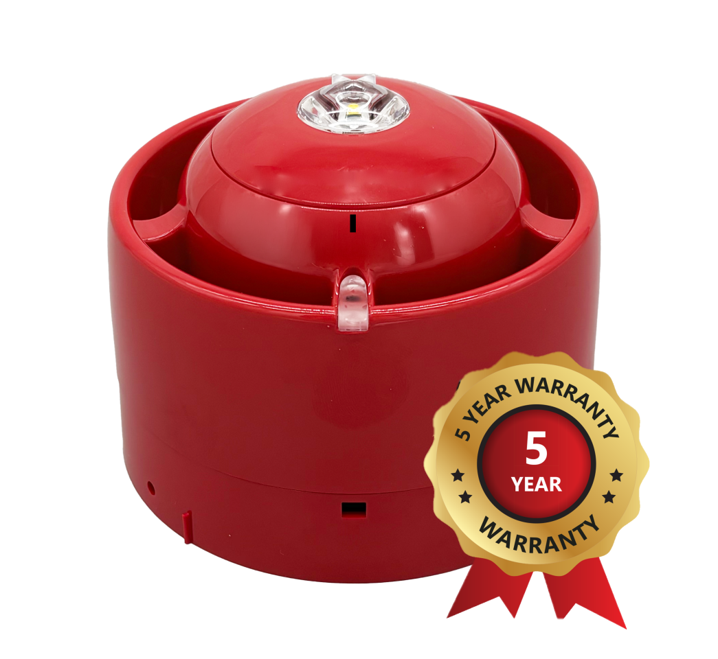 KE-AS3115R-WMW · Excellence Series intelligent addressable sounder/visual alarm w/ isolator, wall mount