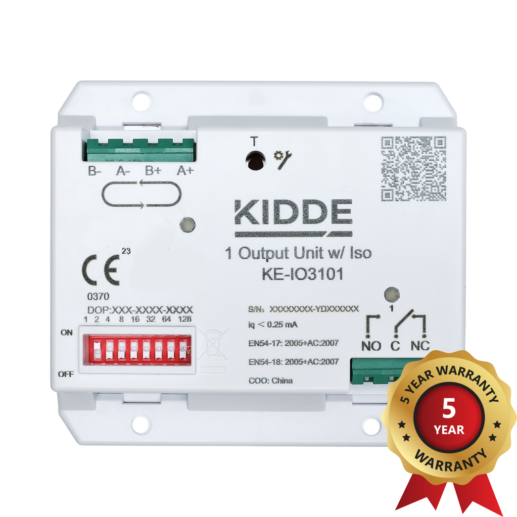KE-IO3101 · Excellence series intelligent addressable 1 output unit with isolator