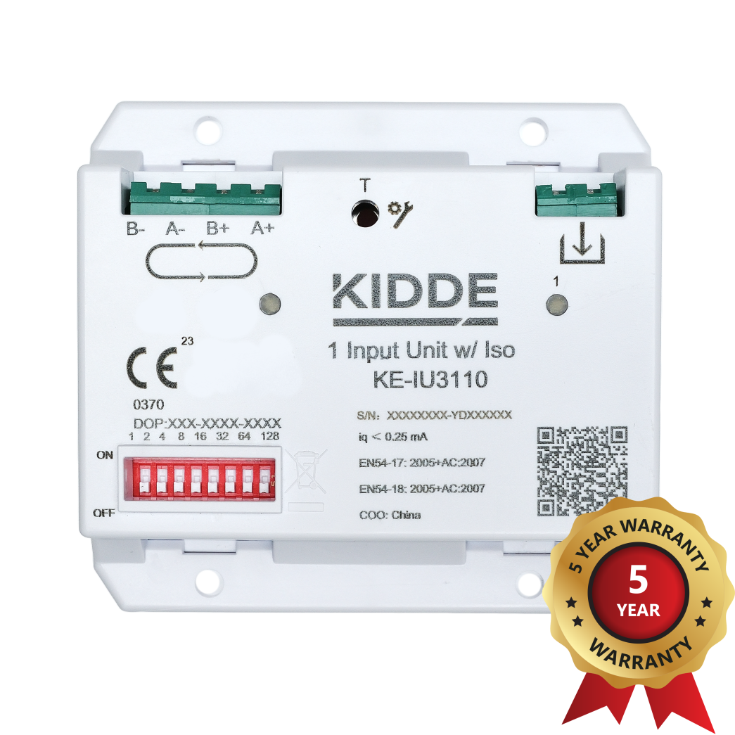 KE-IU3110 · Excellence series intelligent addressable 1 input unit with isolator