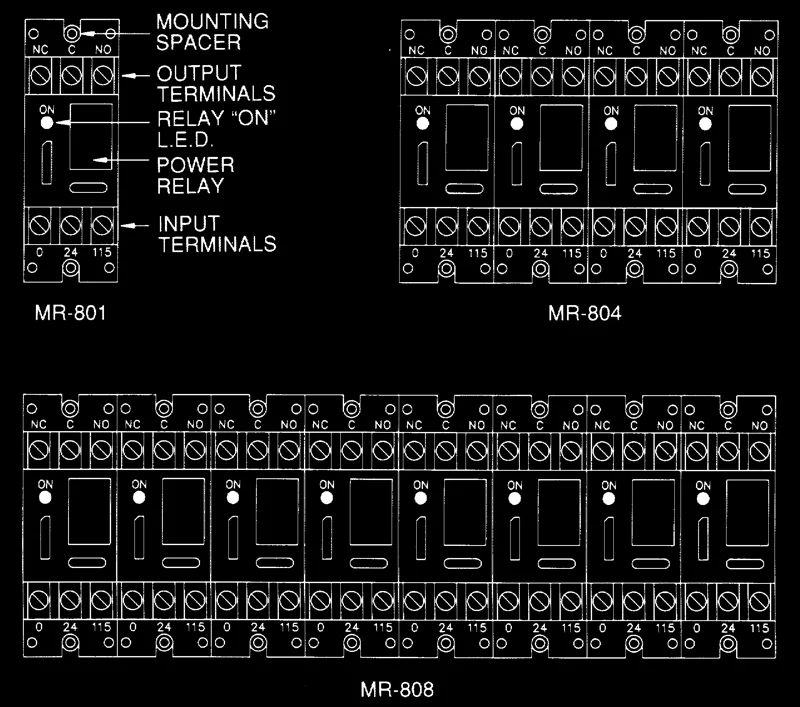 MR-800 Multi-Voltage Control Relays