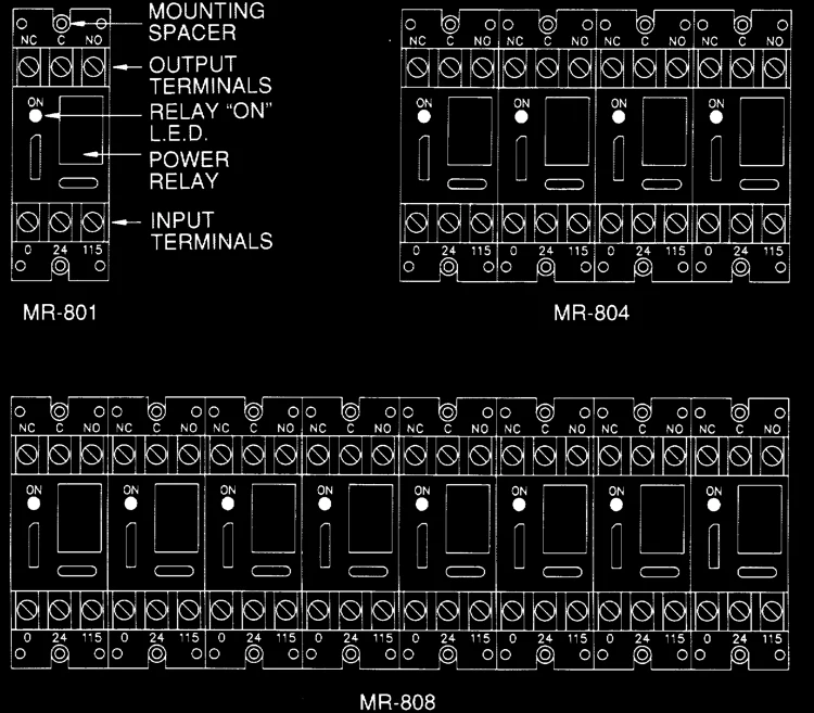 MR-800 Multi-Voltage Control Relays